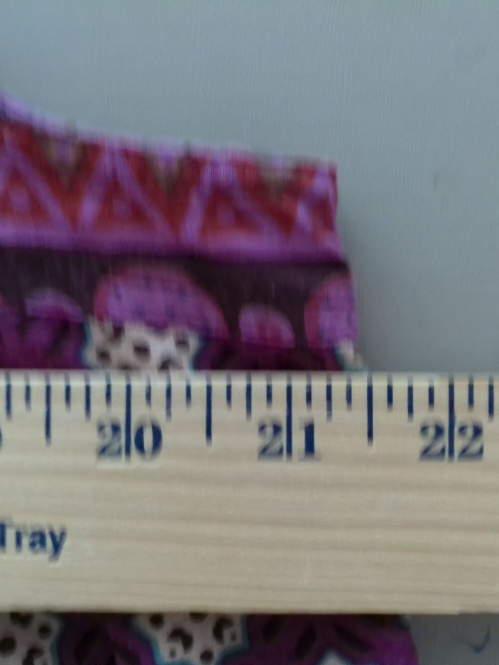 VERMONT COUNTRY STORE Slveless V-Neck Cotton Raspberry Design Blocked Dress L - Picture 7 of 7